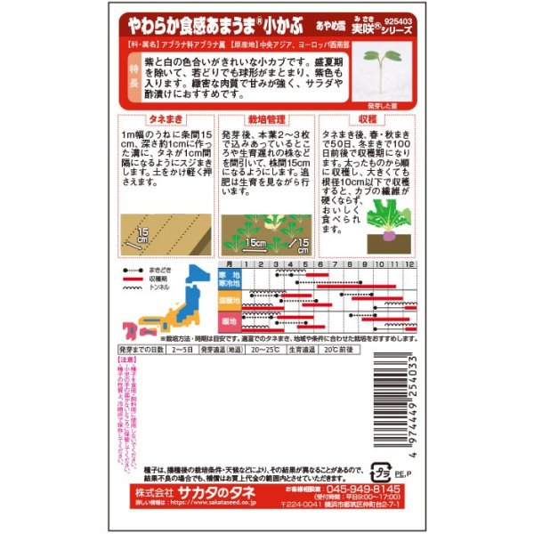 画像3: 小カブ あやめ雪（R）（実咲絵袋） (3)